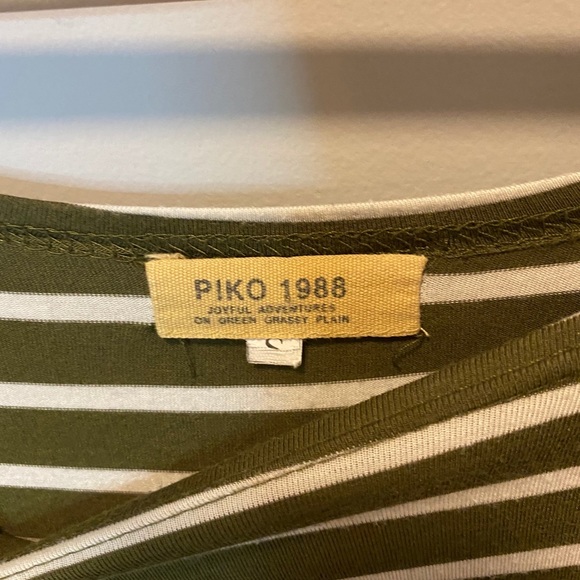 Piko 1988 Green and white striped tunic top - Picture 7 of 7